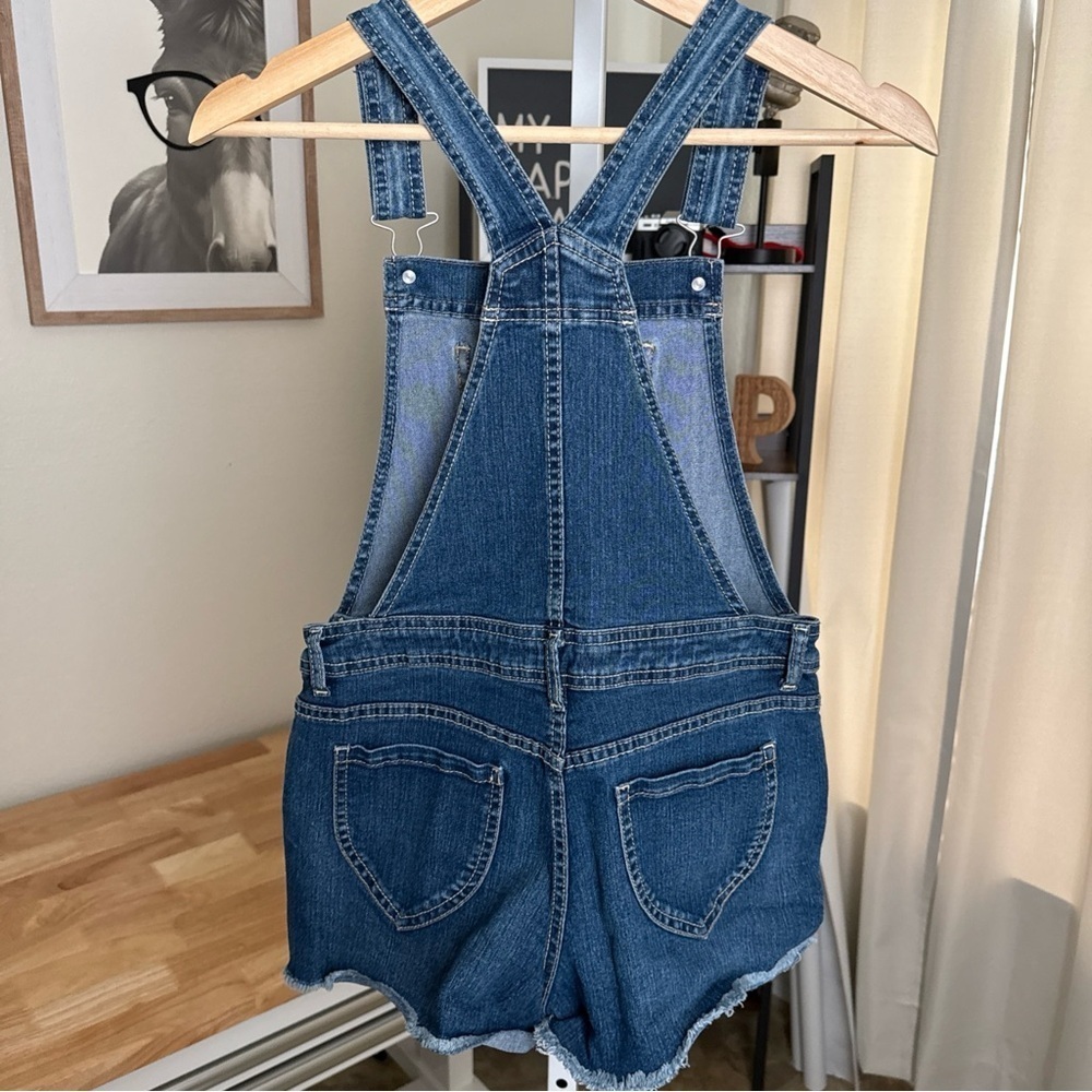 Jordache Juniors Jean Overall Shorts Size XL 14-16 - Picture 5 of 8